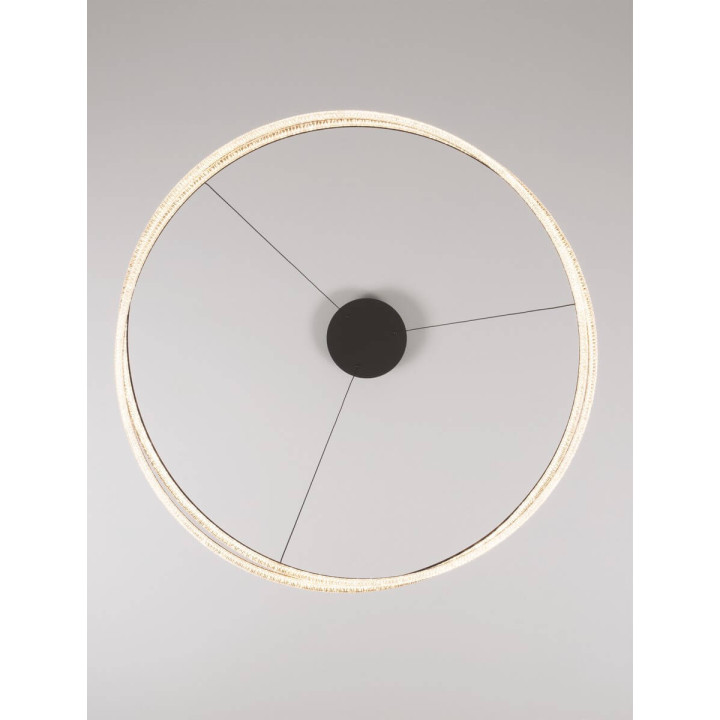 LUCES ILAVE LE44323/4 lampa wisząca LED okrągła złota czarna aluminium