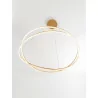 LUCES ILAVE LE44323/4 LED hanging lamp, round, gold, black, aluminum