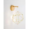 LUCES ASIS LE44325/6 LED wall lamp, 6W black, gold, metal, IP20