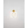 LUCES ASIS LE44325/6 LED wall lamp, 6W black, gold, metal, IP20