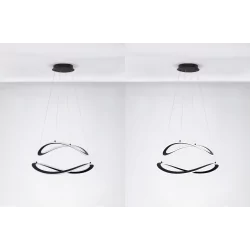 LUCES JAUJA LE44327 modern black LED hanging lamp 87W aluminum
