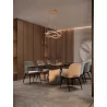LUCES JAUJA LE44328 lampa wisząca LED złota, aluminium, nowoczesna