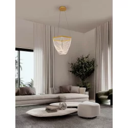 LUCES HUARAL LE44435 lampa LED 35W złota aluminium/akryl, 2995lm 3000K