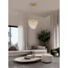 LUCES HUARAL LE44435 lampa LED 35W złota aluminium/akryl, 2995lm 3000K