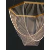 LUCES HUARAL LE44435 lampa LED 35W złota aluminium/akryl, 2995lm 3000K