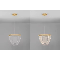LUCES HUARAL LE44435 lampa LED 35W złota aluminium/akryl, 2995lm 3000K