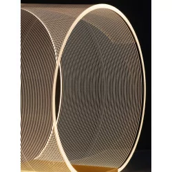LUCES HUARAL LE44436 elegancka lampa stołowa LED złota 14W aluminium