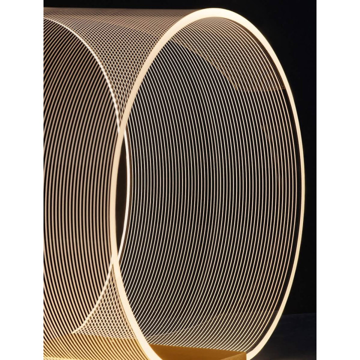 LUCES HUARAL LE44436 elegancka lampa stołowa LED złota 14W aluminium
