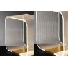 LUCES HUARAL LE44437 kwadratowa lampa stołowa LED złota 14W aluminium