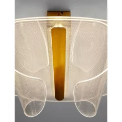 LUCES HUARAL LE44438 lampa sufitowa 20W złota elegancka lampa