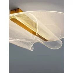 LUCES HUARAL LE44438 lampa sufitowa 20W złota elegancka lampa