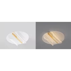 LUCES HUARAL LE44438 lampa sufitowa 20W złota elegancka lampa