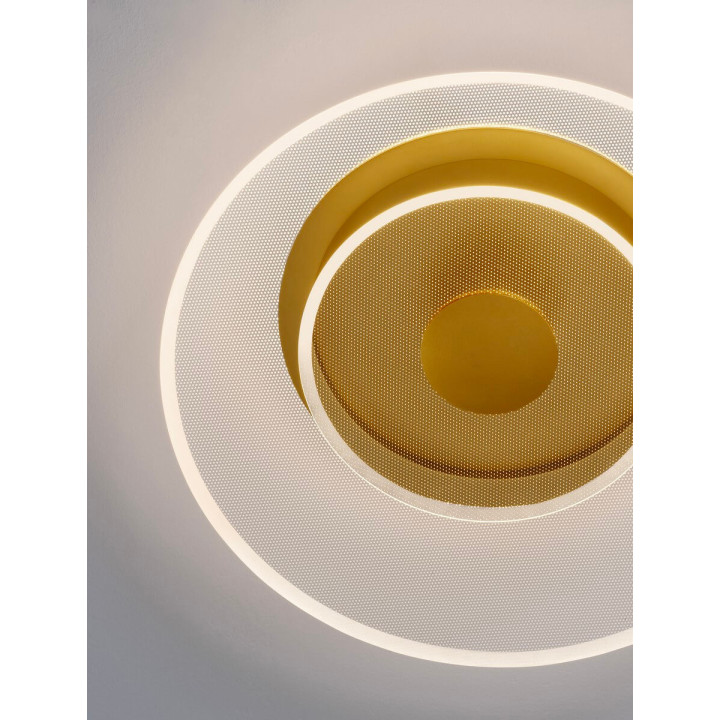 LUCES HUARAL LE44441/2/3 LED ceiling light, gold, 40/50/60cm 3000K