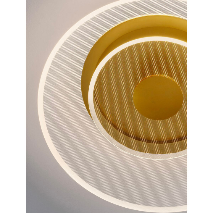 LUCES HUARAL LE44441/2/3 LED ceiling light, gold, 40/50/60cm 3000K