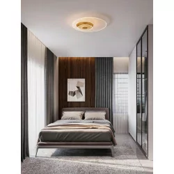 LUCES HUARAL LE44441/2/3 plafon LED, złoty, 40/50/60cm 3000K