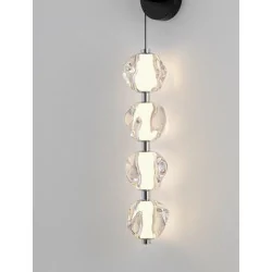 LUCES CHEPEN LE44426 kinkiet LED czarny, wiszące kule, 17W 3000K metal