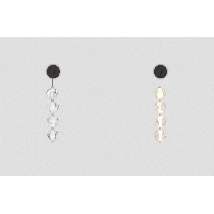 LUCES CHEPEN LE44426 LED wall lamp black, hanging balls, 17W 3000K