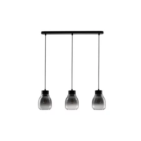 LUCES MOCHE LE44342 hanging lamp 3 x E27 black, glass/metal, IP20 LUCES MOCHE LE44342 hanging lamp 3 x E27 black, glass/metal, IP20