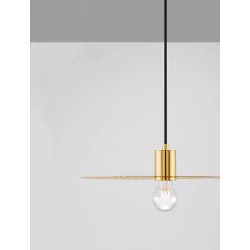 LUCES BAMEPA LE44343 elegancka lampa wisząca złota 1xE27 max 12W, IP20