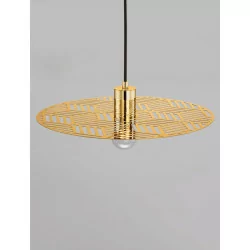 LUCES BAMEPA LE44343 elegancka lampa wisząca złota 1xE27 max 12W, IP20