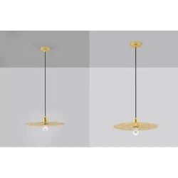 LUCES BAMEPA LE44343 elegancka lampa wisząca złota 1xE27 max 12W, IP20