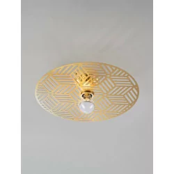LUCES BAMEPA LE43700/1 złota lampa natynkowa 2 rozmiary 1xE27 max. 12W