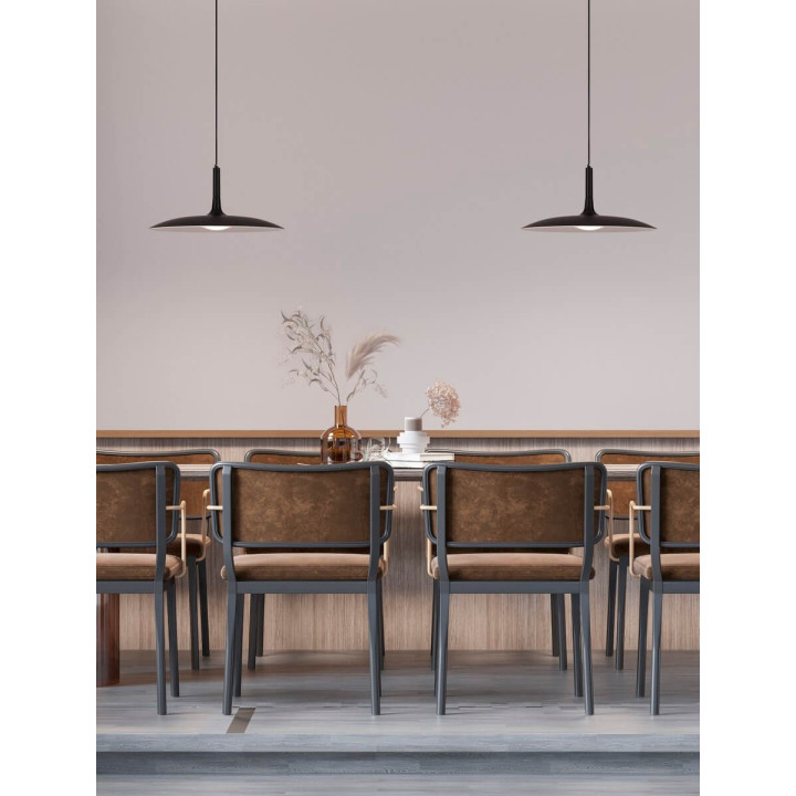 LUCES NAUTA LE44344/5 czarna lampa wisząca LED 2 rozmiary źr&oacute;dło LED