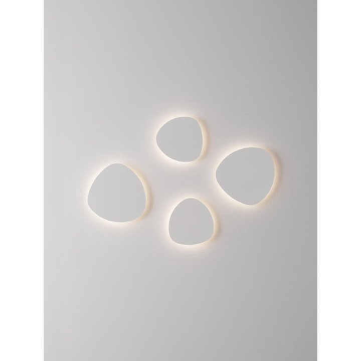 LUCES APURE LE44373/4/5 kinkiet biały, 3 rozmiary, źr&oacute;dło LED, 3000K