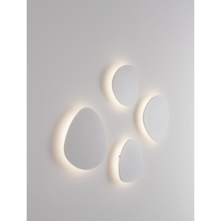 LUCES APURE LE44373/4/5 kinkiet biały, 3 rozmiary, źr&oacute;dło LED, 3000K