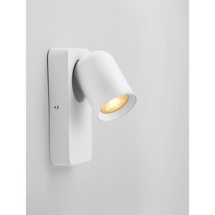 LUCES TAGUA LE44378/9 kinkiet biały, czarny GU10, aluminium IP20