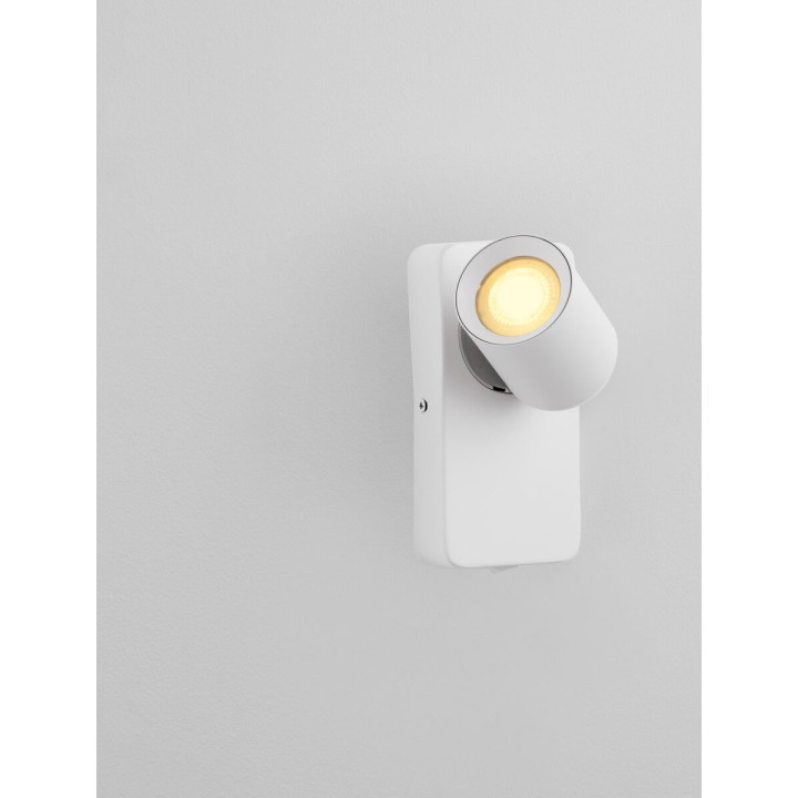 LUCES TAGUA LE44378/9 wall lamp white, black GU10, aluminum IP20