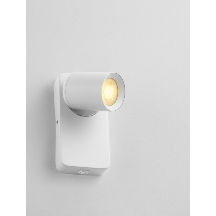 LUCES TAGUA LE44378/9 wall lamp white, black GU10, aluminum IP20