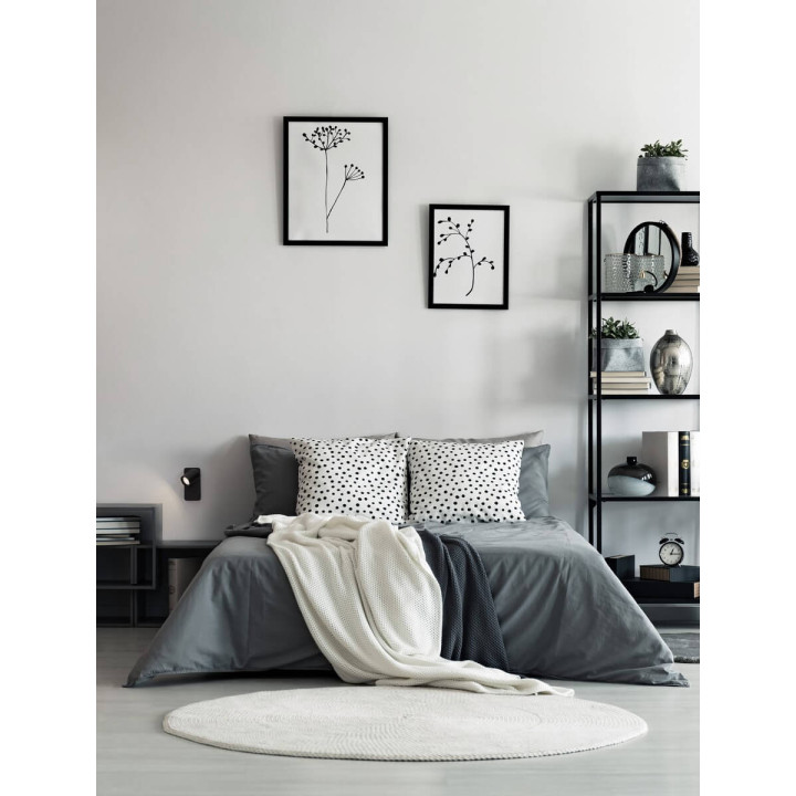 LUCES TAGUA LE44378/9 wall lamp white, black GU10, aluminum IP20