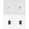 LUCES TAGUA LE44378/9 kinkiet biały, czarny GU10, aluminium IP20