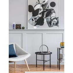 LUCES TUCUMAN LE44518 okrągła czarna lampa biurkowa LED 12W, IP20
