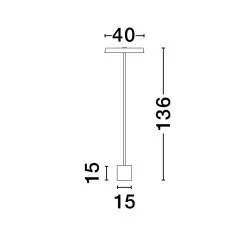 LUCES CORUNA LE44431/2/3 LED floor lamp 3 colors 136cm 33W 3000K