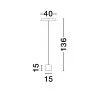 LUCES CORUNA LE44431/2/3 LED floor lamp 3 colors 136cm 33W 3000K