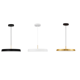 LUCES CORUNA LE44430 lampa wisząca LED 3000K biały, czarny, zloty
