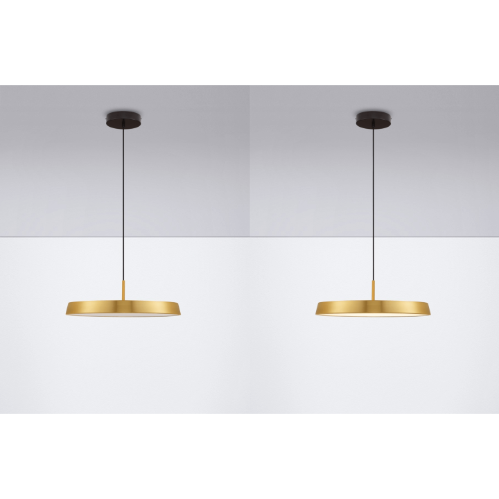 LUCES CORUNA LE44430 lampa wisząca LED 3000K biały, czarny, zloty