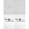 LUCES TUMBES LE44474/5/6/7 LED ceiling lamp white black 3000K