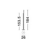 LUCES TRENQUE LE44514/5 V-shaped LED floor lamp 33W 3000K