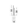 LUCES TRENQUE LE44516/7 adjustable desk lamp 3000K white, black
