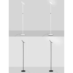 LUCES BUENA LE44291/2 lampa podłogowa regulowana LED czarna biała IP20