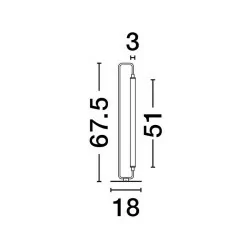 LUCES HUANTA LE44428 lampa stołowa LED, 20W, czarna, metal/akryl, IP20