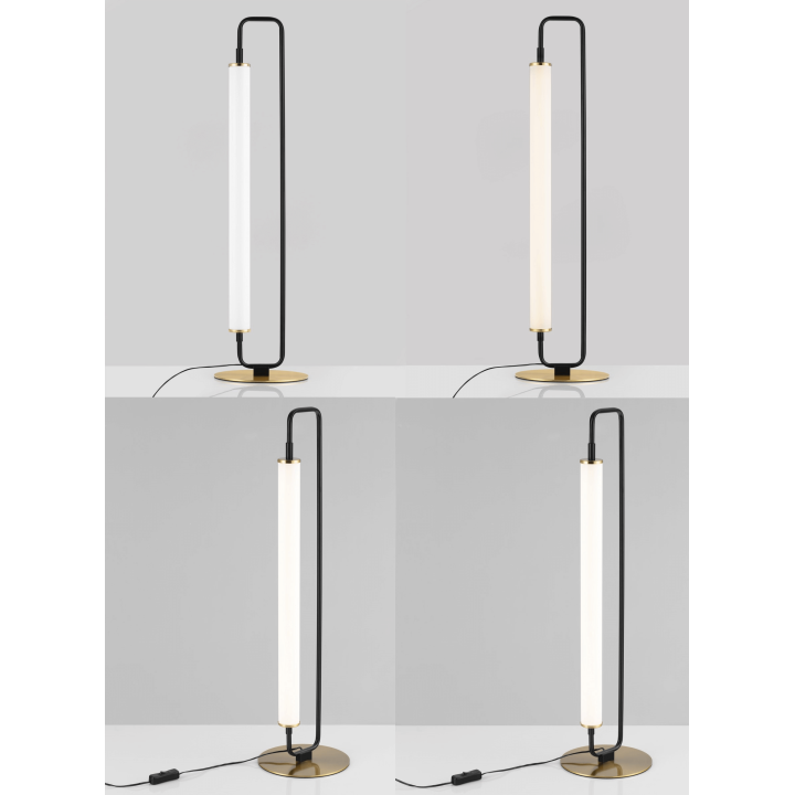 LUCES HUANTA LE44428 lampa stołowa LED, 20W, czarna, metal/akryl, IP20