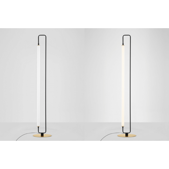 LUCES HUANTA LE44429 lampa podłogowa LED 32W, 150cm, czarna IP20