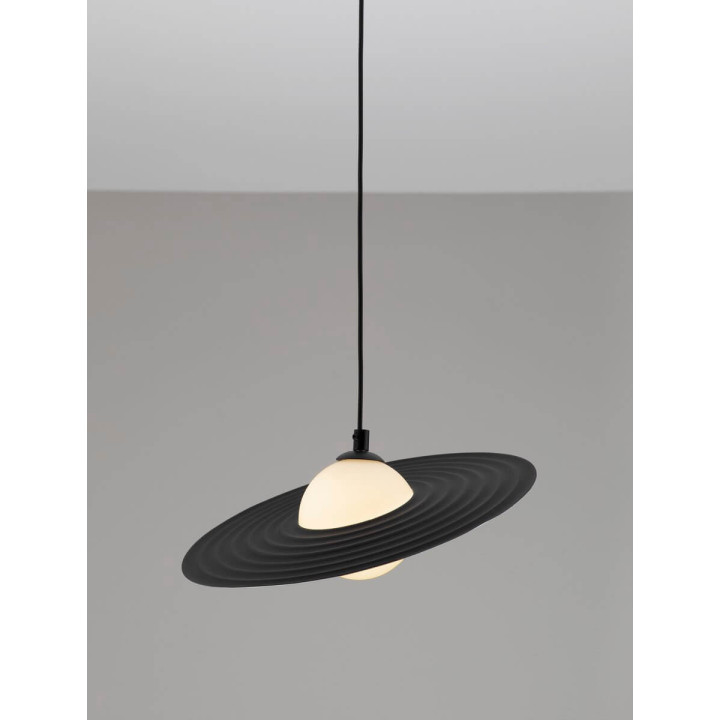 LUCES FUNES LE44293 hanging lamp black, steel/acrylic 1xG9, 5W, IP20