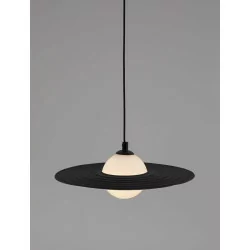LUCES FUNES LE44293 hanging lamp black, steel/acrylic 1xG9, 5W, IP20