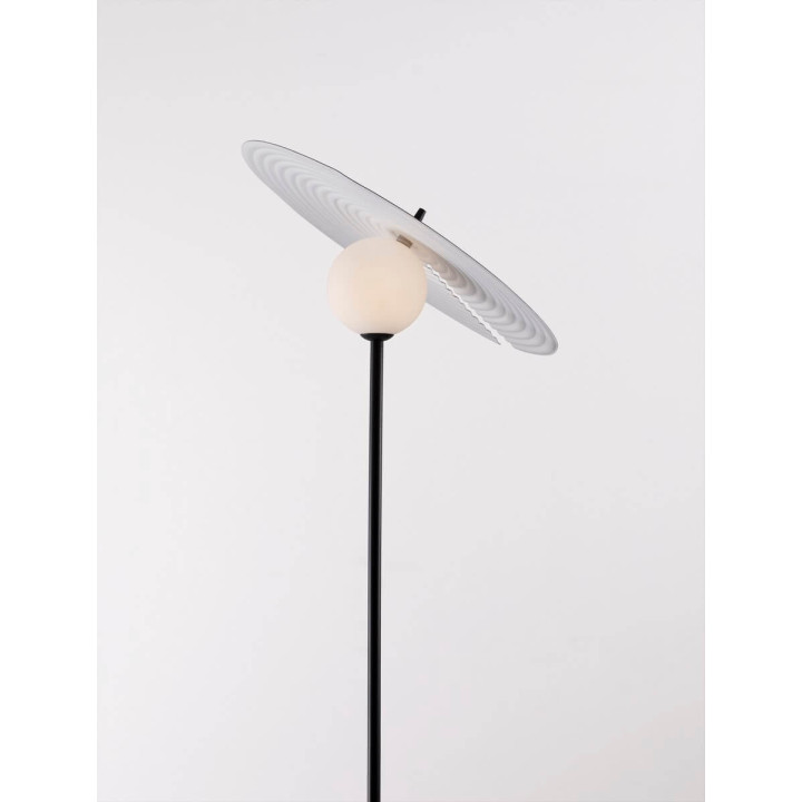 LUCES FUNES LE44294 black floor lamp steel/acrylic 162 cm, 1xG9, 5W