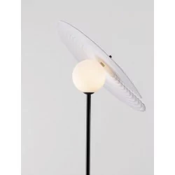 LUCES FUNES LE44294 czarna lampa podłogowa stal/akryl 162 cm, 1xG9, 5W